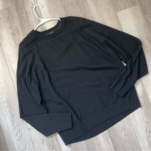 Banana Republic Sweater merino wool crewneck mens Black (xlarge) classic preppy